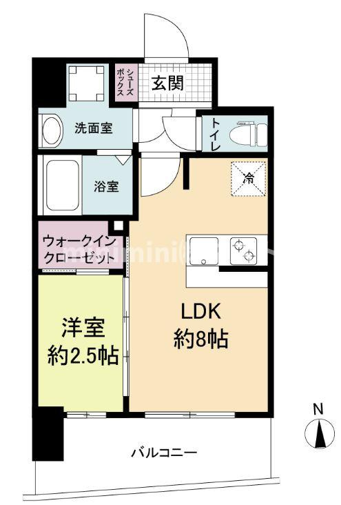 アドバンス難波ラシュレの間取り