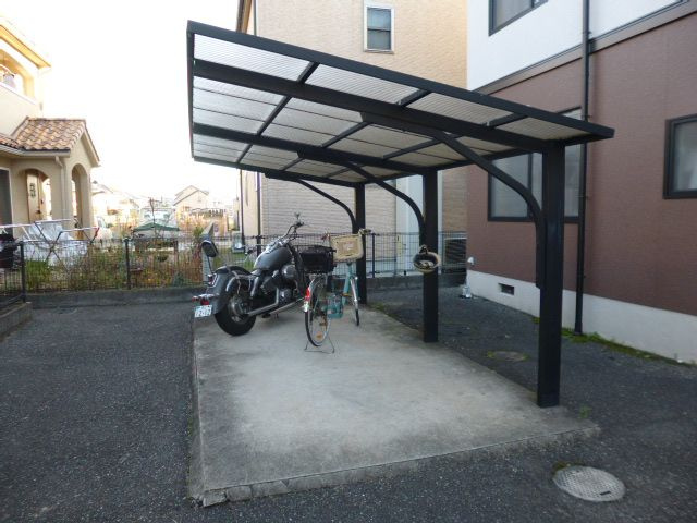 倉敷市上東のアパートのその他共用部分|自転車置き場