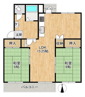 【間取り】 | 香里三井団地A76棟