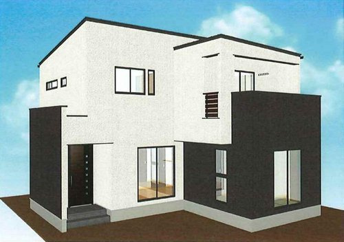 新築一戸建て　岡山市中区湊Ⅱ期（20号地）の外観パース