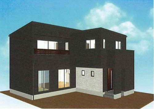 新築一戸建て　岡山市中区湊Ⅱ期（30号地）の外観パース