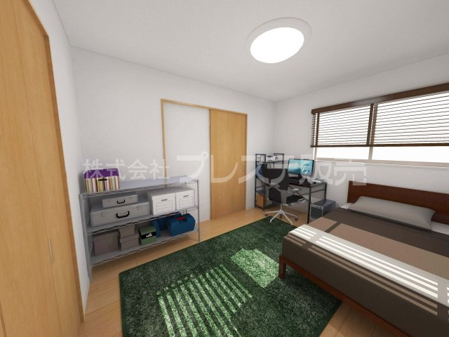 奈良市学園南２丁目の新築一戸建の洋室|１号地２階洋室（子供部屋）完成イメージ