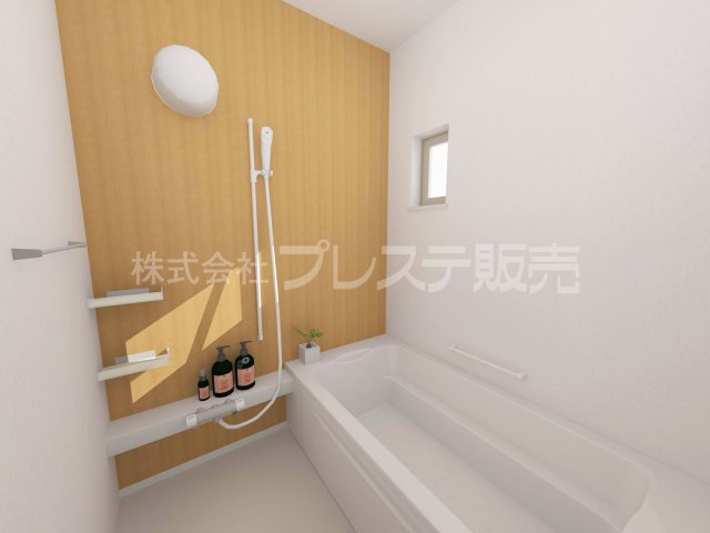 奈良市学園南２丁目の新築一戸建の浴室|１号地浴室完成イメージ／浴室暖房乾燥機を標準装備！