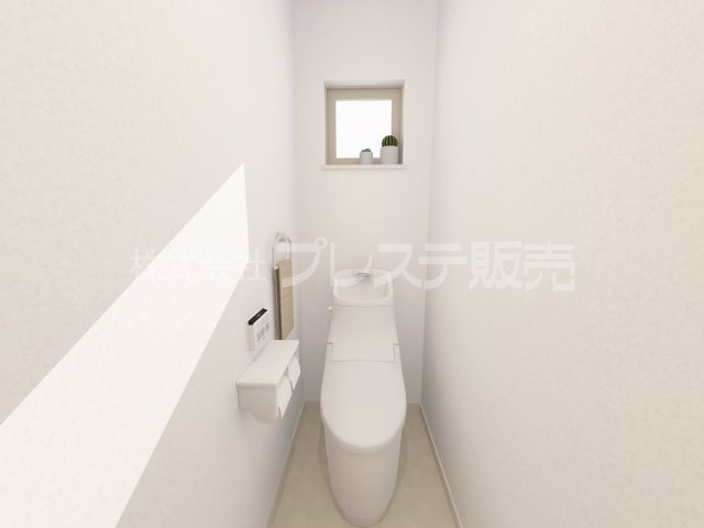奈良市学園南２丁目の新築一戸建のトイレ|１号地トイレ完成イメージ／温水洗浄便座を標準装備！