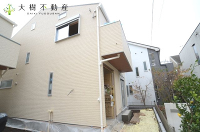 【外観】 | 海老名市大谷南3丁目　新築戸建て　全5棟　【仲介手数料無料】 | 【仲介手数料無料でご紹介可能です】大樹不動産※令和4年12月上旬に撮影