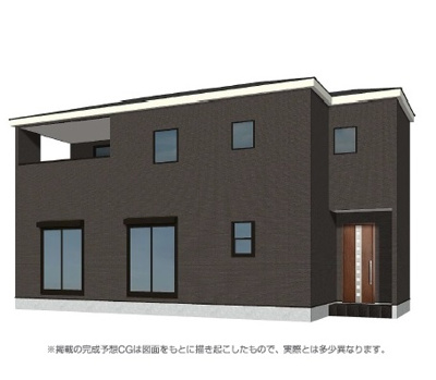 【外観パース】 | 高崎市下小塙町新築住宅第２　①