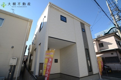 【外観】 | 海老名市中新田4丁目　新築戸建て 全1棟　【仲介手数料無料】 | 建物完成しました！！内見可能です♪