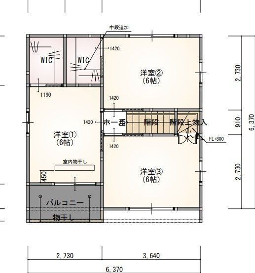 モカ　C棟の間取り