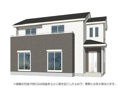 【外観パース】 | 高崎市南大類町新築住宅　①