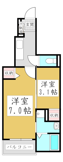 【間取り】 | プライムコート芝西