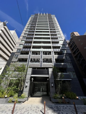 【外観】 | プレサンスレジェンド大阪新町タワー | 緑溢れる！スタイリッシュな外観のマンションです♪