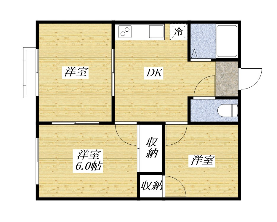 メロディーハイムの間取り