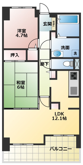 【間取り】 | 二階堂パークホームズ