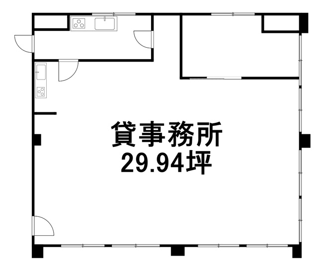 【間取り】 | 丸金ビル（2階東側）