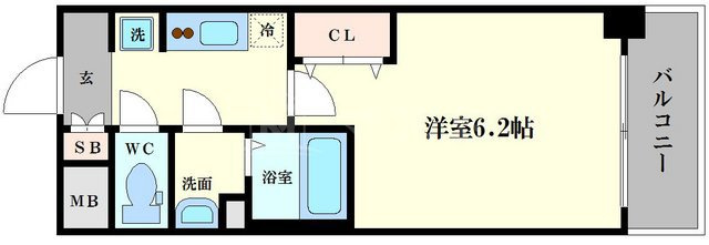 プレサンス上町台夕陽丘の間取り