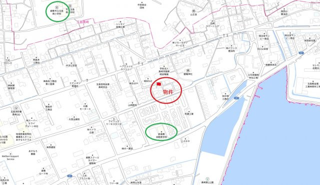 玉島勇崎中古戸建の地図