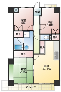 【間取り】 | エンゼラート明石 | 間取り