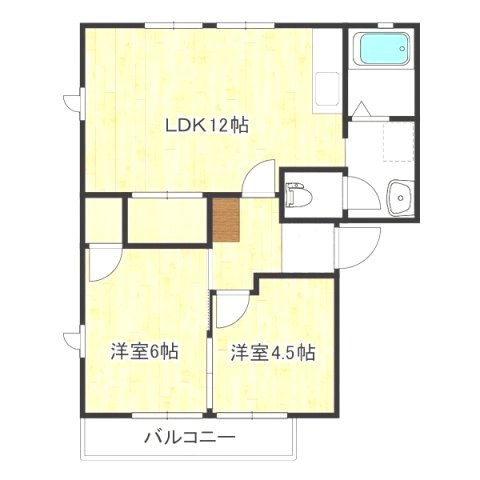 【間取り】 | フレグランスあきやま　D