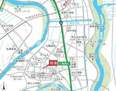 【地図】 | 戸ケ崎2丁目3,780全３棟1号棟