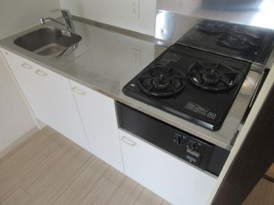 セブンスヘヴン黒門三条のキッチン|２口ガスキッチン