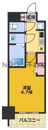 【間取り】 | プレサンス伏見アーバンベース | 間取りです。