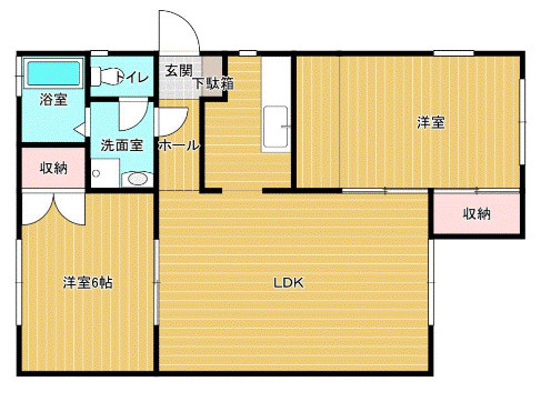 合川ビレッジ【キャッシュバック対象物件】の間取り|間取り図です