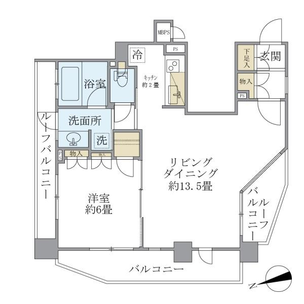 ステージグランデ本郷の間取り|1LDK