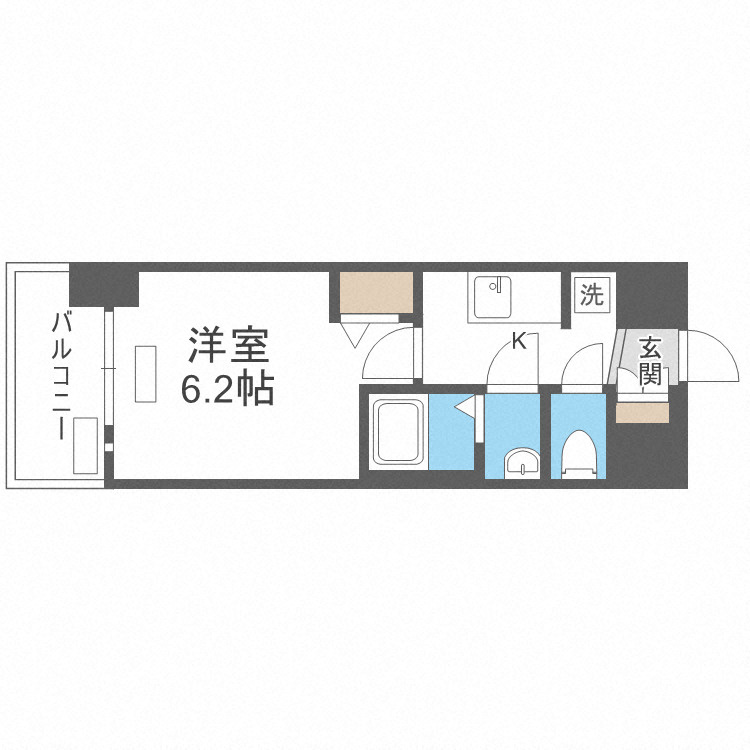 プレサンス難波インフィニティの間取り