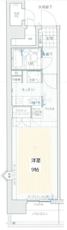 エスリード堂島の間取り
