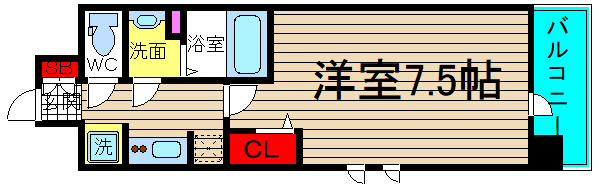 レシオス難波の間取り