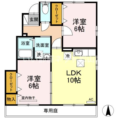 【間取り】 | グランモア石井　B棟