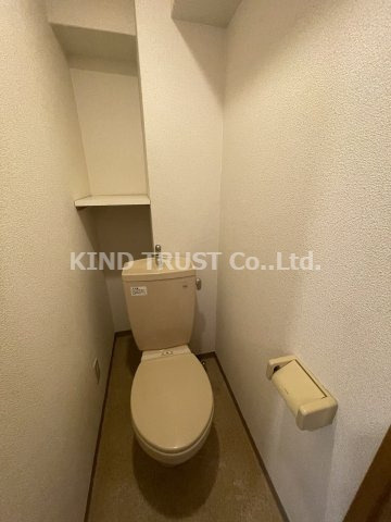 フラットワン天神橋のトイレ|シンプルで使いやすいトイレです