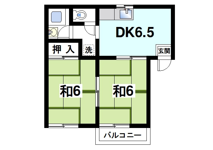 コスモハイツ東の間取り