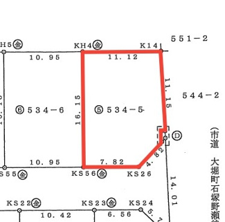 【土地図】 | ホームタウン大堀　第Ⅱ期