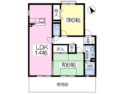 サンビレッジ梅満【キャッシュバック対象物件】の間取り