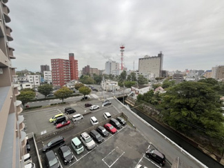 【展望】 | 共用通路からの眺望です。元アナクラウンホテル側です