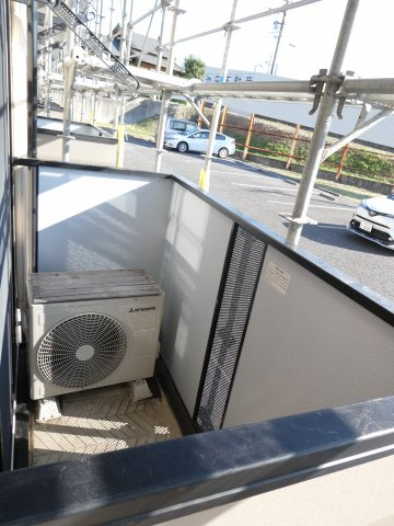 アメニティースペースのバルコニー