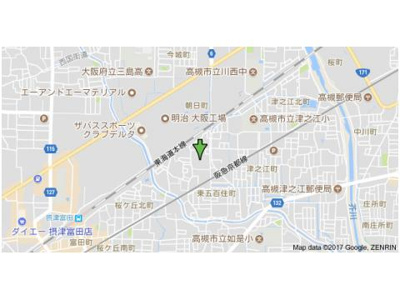 【地図】 | グランハイム高槻Ⅰ