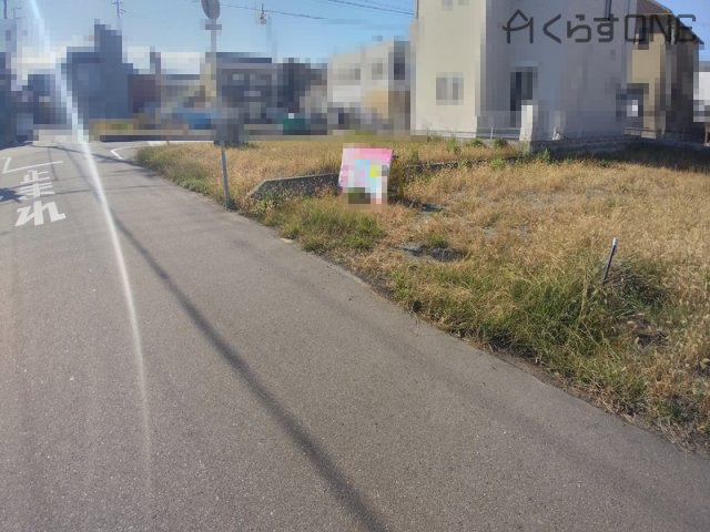 【前面道路含む現地写真】 | 姫路市網干区浜田／4区画 | 分譲地全体写真です。