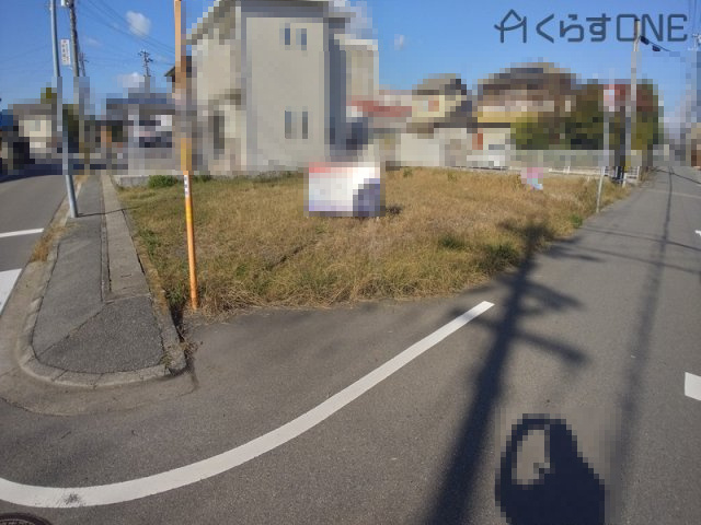 【前面道路含む現地写真】 | 姫路市網干区浜田／4区画 | 分譲地全体写真です。