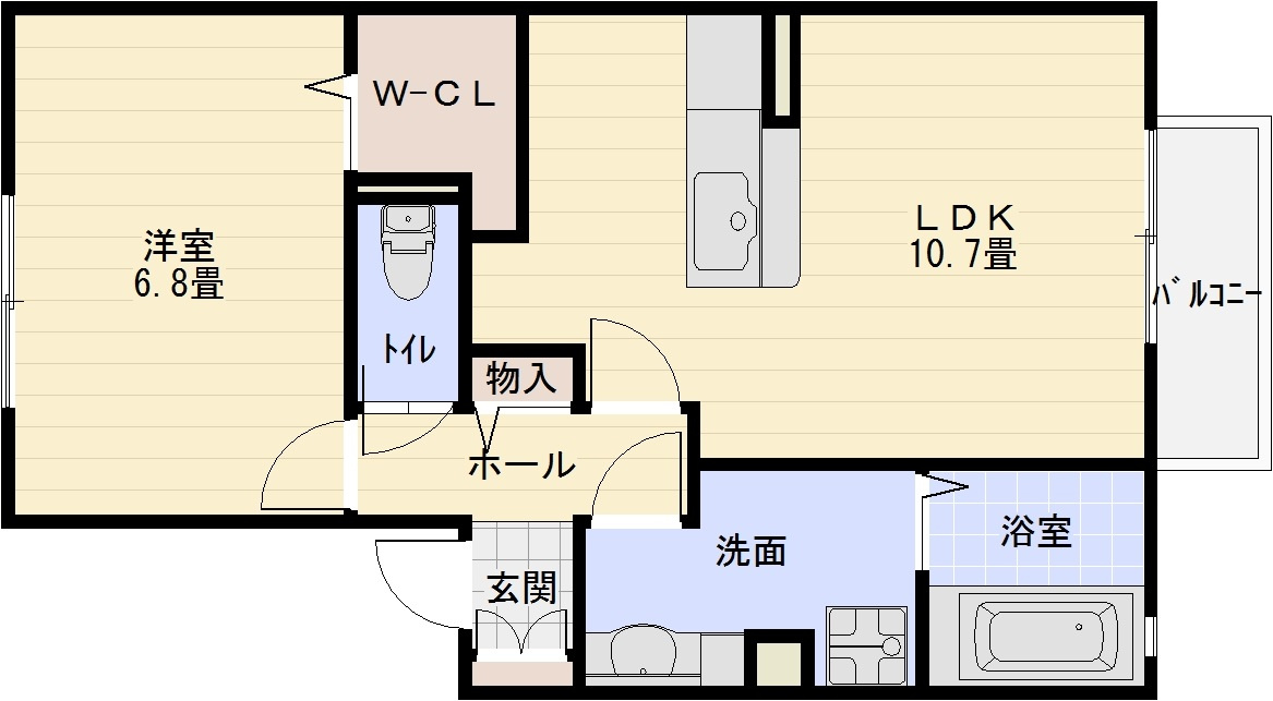 モンアベニューの間取り
