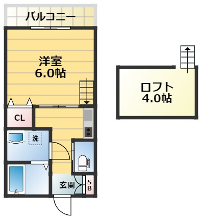 パレスハナテンⅡの間取り