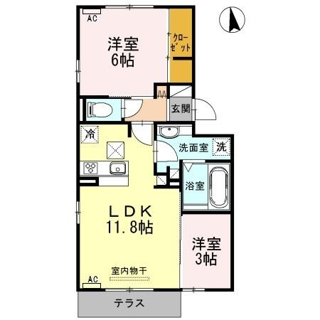 【間取り】 | フレシール平安 | フレシール平安