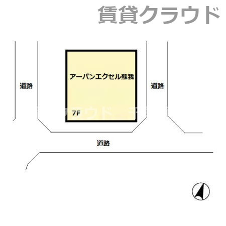 アーバンエクセル蘇我の区画図