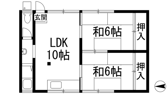 【間取り】 | 小浜久下ハイツ