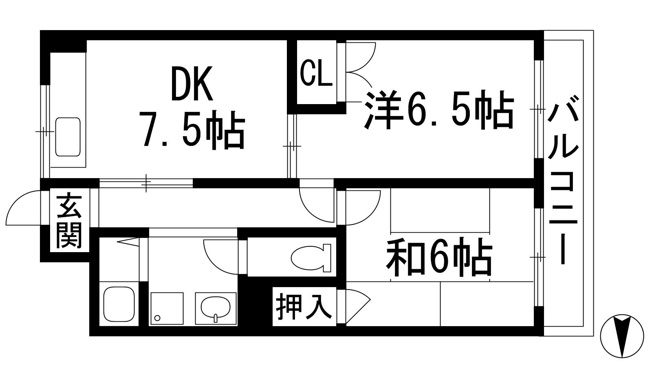 【間取り】 | メゾン三宅２
