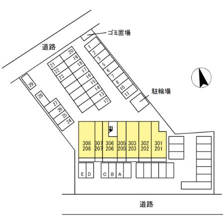 フォンターナ刈谷　　刈谷市の賃貸ならクラスホーム刈谷店の区画図