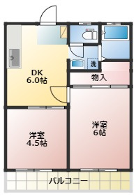 磯部ハイツ月見屋敷Ａの間取り