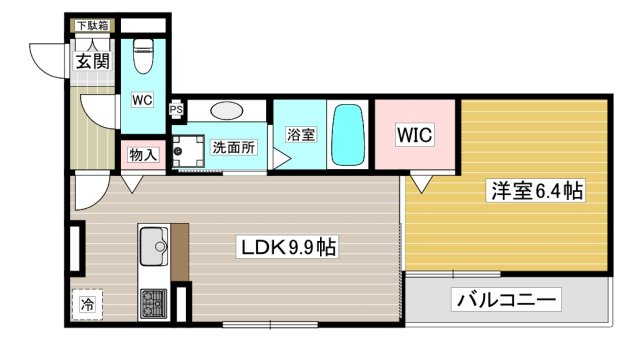 【間取り】 | Ｄ－ｒｏｏｍ　ＷＥＳＴ　ＰＡＲＫ　西宮北口