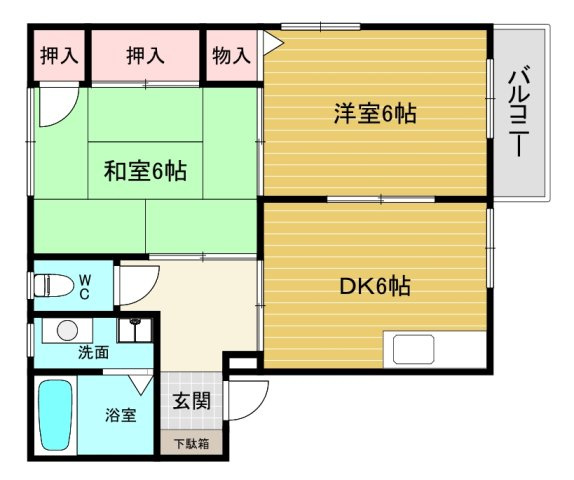 【間取り】 | ドミール伏原